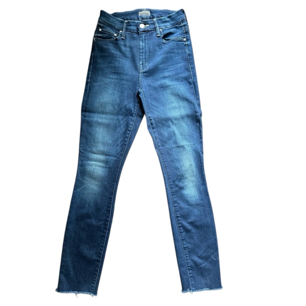 MOTHER DENIM HIGH WAISTED LOOKER ANKLE FRAY JEAN - Picture 2 of 16